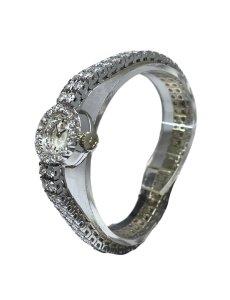 Art Deco 18kt White Gold