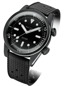 AQUASCAPHE DUAL-CROWN BLACK PVD - BLACK