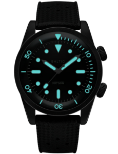 AQUASCAPHE DUAL-CROWN BLACK PVD - BLACK