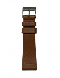 Cognac Ecru Stitch Strap