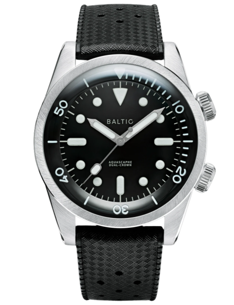 AQUASCAPHE DUAL-CROWN BLACK PVD - BLACK